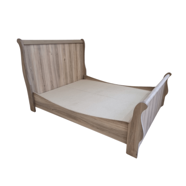 KitKon Sleigh Bed Frame Old Oak