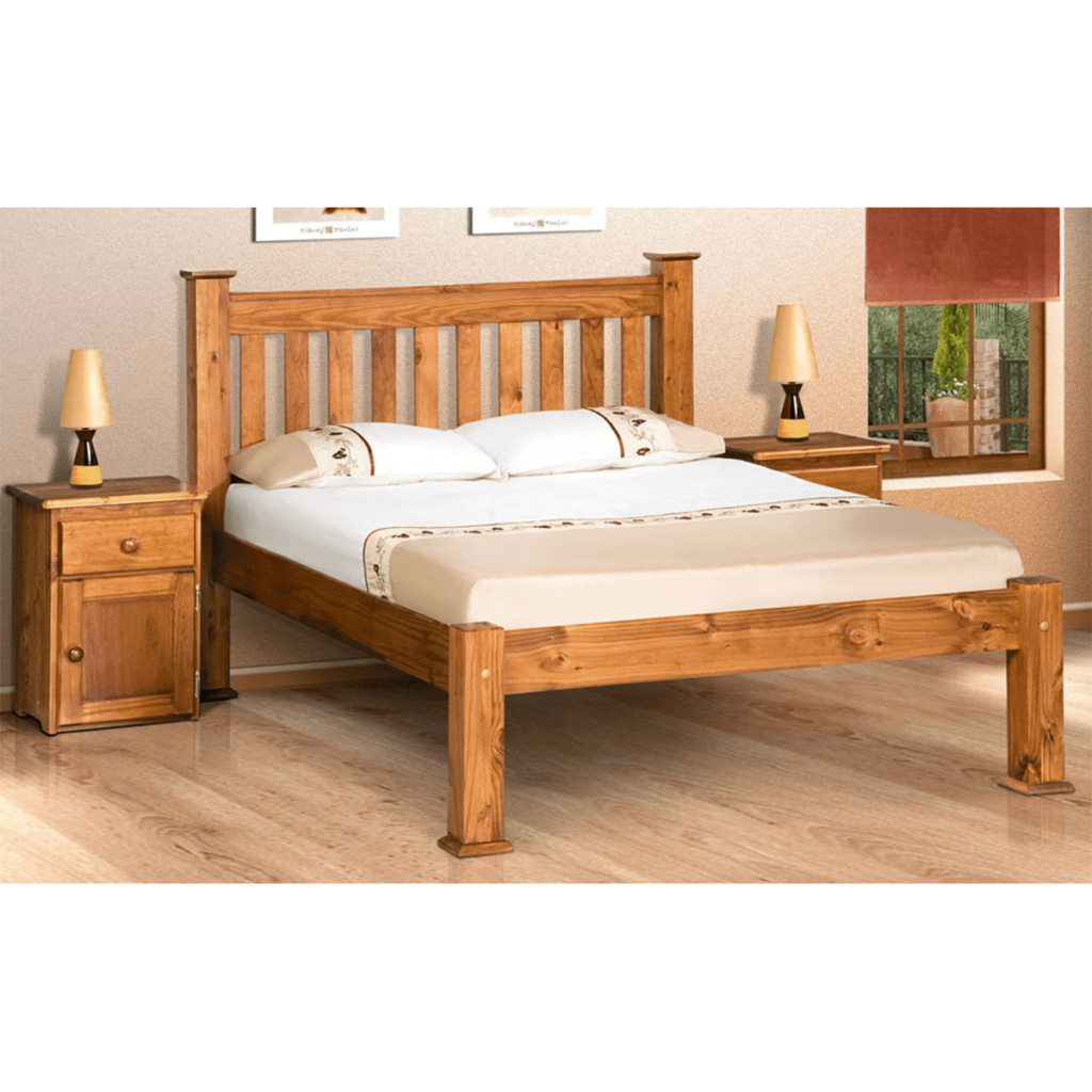 MC Designs Nottingham King Bed Frame - Wooden Bed Frame