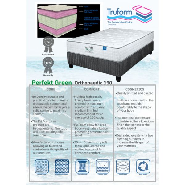 Truform Perfekt Green Orthopaedic 150